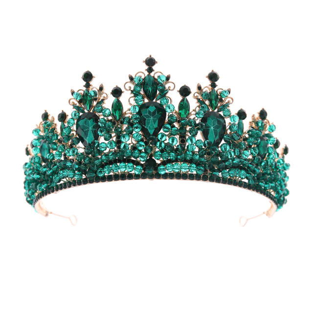 Palace Style Bridal Crown Rhinestone Crown Wedding Tiara Ladies Royal Hair Accessories
