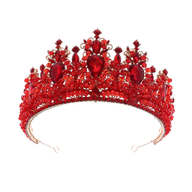 Palace Style Bridal Crown Rhinestone Crown Wedding Tiara Ladies Royal Hair Accessories
