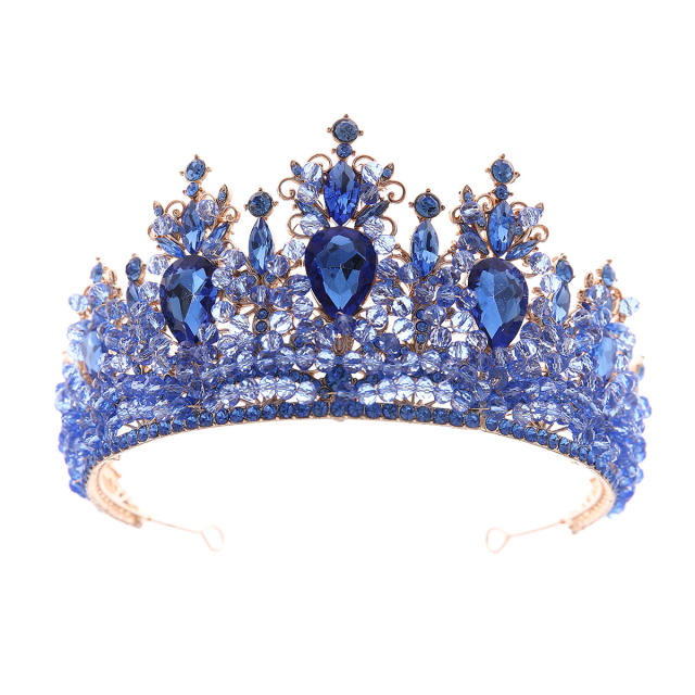 Palace Style Bridal Crown Rhinestone Crown Wedding Tiara Ladies Royal Hair Accessories