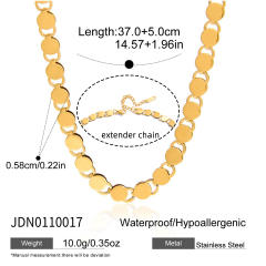 Minimalist Retro Chain Necklace Autumn Winter Stainless Steel necklace