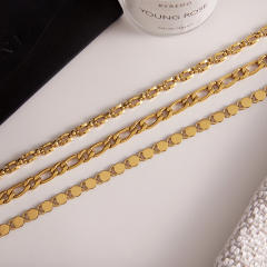 Minimalist Retro Chain Necklace Autumn Winter Stainless Steel necklace