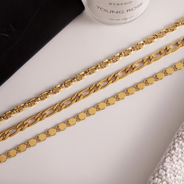 Minimalist Retro Chain Necklace Autumn Winter Stainless Steel necklace