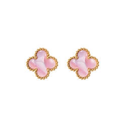 13mm Stainless Steel Earrings Four-Leaf Clover Earrings for Women
