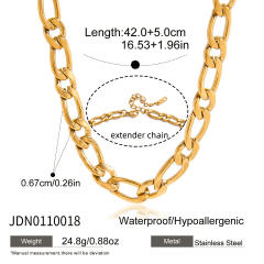 Minimalist Retro Chain Necklace Autumn Winter Stainless Steel necklace