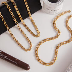 Minimalist Retro Chain Necklace Autumn Winter Stainless Steel necklace