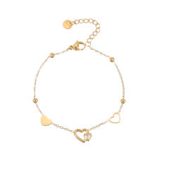 Light Luxury  Diamond Bracelet Women's Distinctive Stainless Steel bracelet 18K Gold Plated Exquisite Hand Jewelry