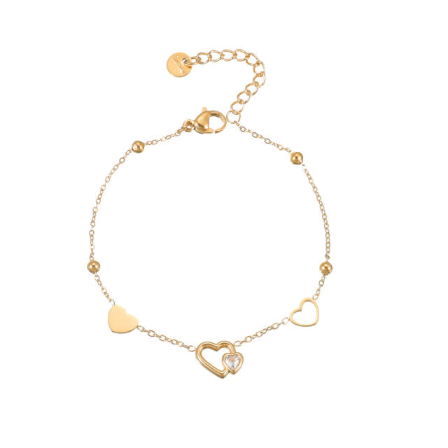 Light Luxury  Diamond Bracelet Women's Distinctive Stainless Steel bracelet 18K Gold Plated Exquisite Hand Jewelry