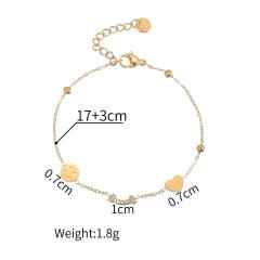 Light Luxury  Diamond Bracelet Women's Distinctive Stainless Steel bracelet 18K Gold Plated Exquisite Hand Jewelry