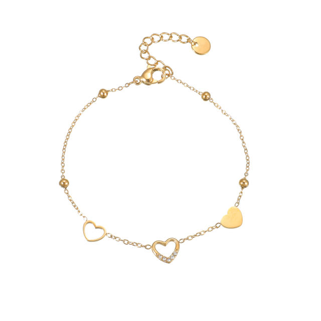 Light Luxury  Diamond Bracelet Women's Distinctive Stainless Steel bracelet 18K Gold Plated Exquisite Hand Jewelry