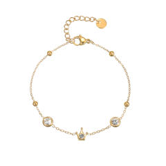 Light Luxury  Diamond Bracelet Women's Distinctive Stainless Steel bracelet 18K Gold Plated Exquisite Hand Jewelry