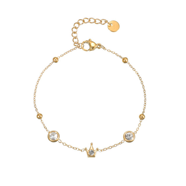 Light Luxury  Diamond Bracelet Women's Distinctive Stainless Steel bracelet 18K Gold Plated Exquisite Hand Jewelry