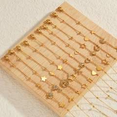 Light Luxury  Diamond Bracelet Women's Distinctive Stainless Steel bracelet 18K Gold Plated Exquisite Hand Jewelry