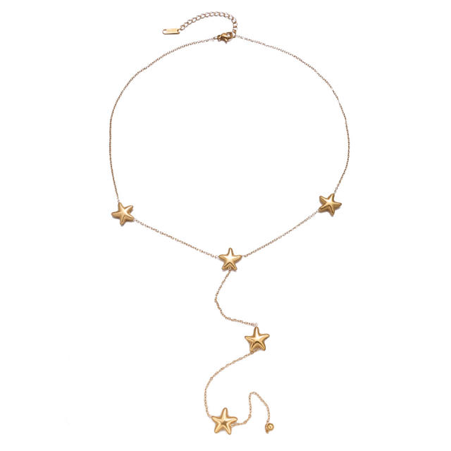 Stainless Steel Necklace Ocean Resort Style Jewelry Set starfish necklace set