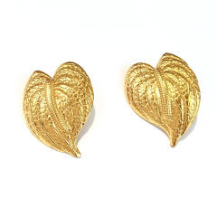 Stainless Steel Earrings Fashionable Full Diamond leaf Earrings for Women Non-Fading Jewelry
