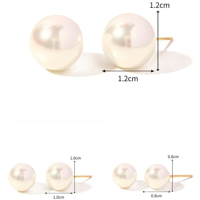 18KG pearl earrings stainless steel earrings collection
