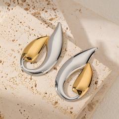 Hot sale mix color unique drop shape stainless steel earrings