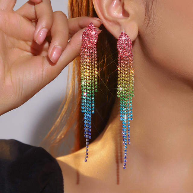 Long Tassel Earrings Drop Earrings diamond earrings