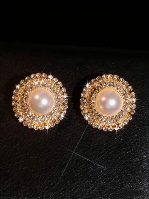 Personalized Pearl Earrings Small Round Pearl Earrings