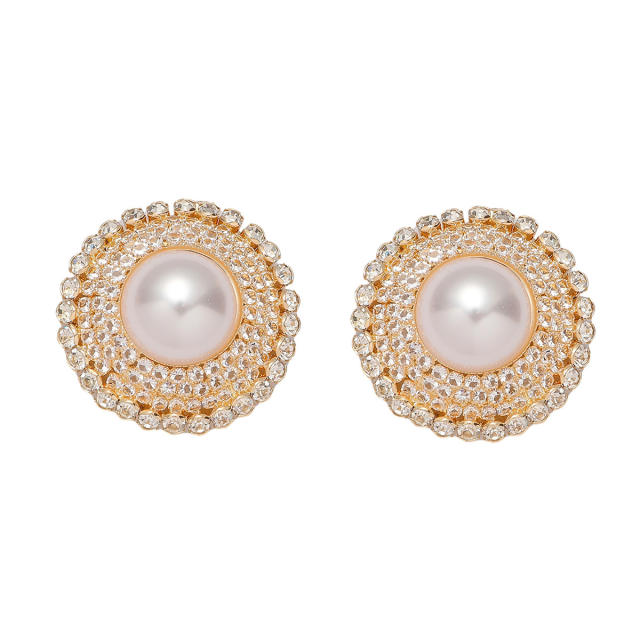 Personalized Pearl Earrings Small Round Pearl Earrings