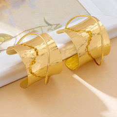 Vintage geometric big alloy earrings geometric earrings