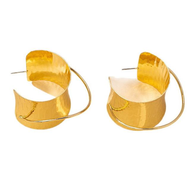 Vintage geometric big alloy earrings geometric earrings