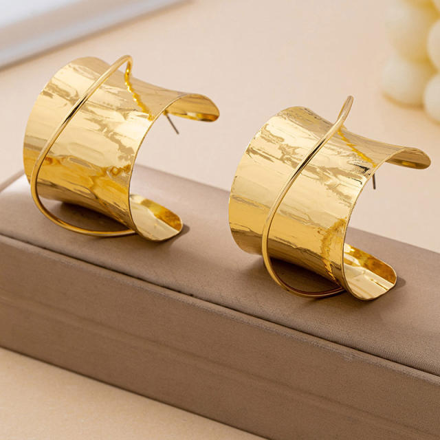 Vintage geometric big alloy earrings geometric earrings