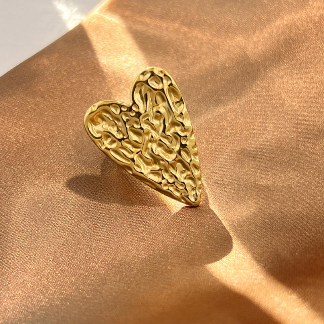 Hot sale holiday vacation flower leaf shape stainless steel rings