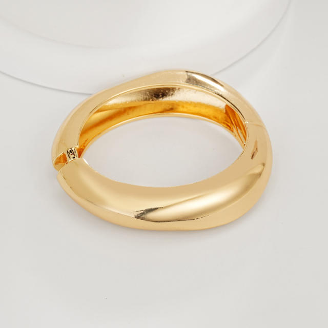 Irregular Glossy Alloy Bracelet Set Geometric Bracelet Collection Hand Jewelry Accessories