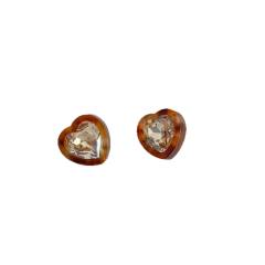 Retro Amber Zircon Geometric Earrings Collection Women's Stylish ear studs