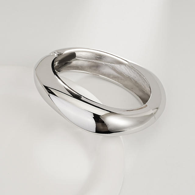 Irregular Glossy Alloy Bracelet Set Geometric Bracelet Collection Hand Jewelry Accessories