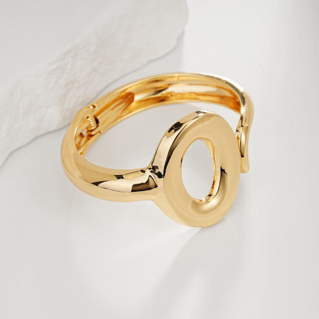 Irregular Glossy Alloy Bracelet Set Geometric Bracelet Collection Hand Jewelry Accessories