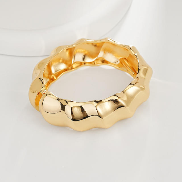 Irregular Glossy Alloy Bracelet Set Geometric Bracelet Collection Hand Jewelry Accessories