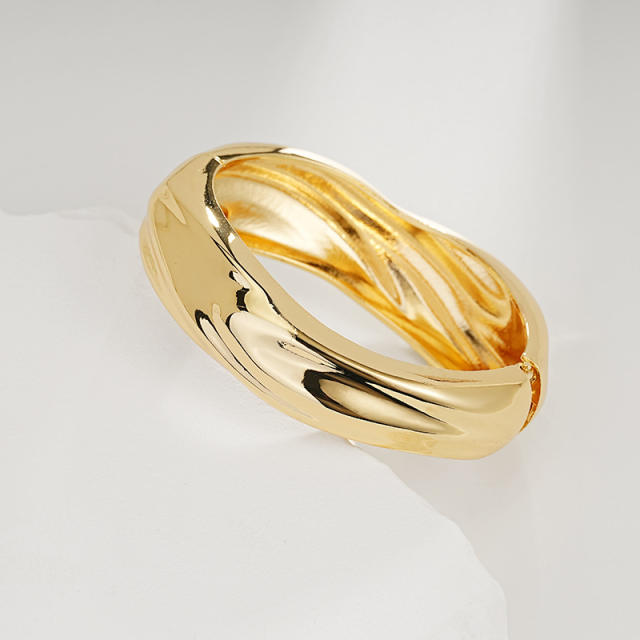 Irregular Glossy Alloy Bracelet Set Geometric Bracelet Collection Hand Jewelry Accessories