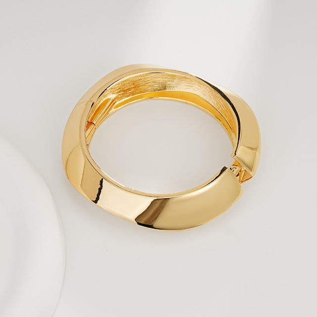 Irregular Glossy Alloy Bracelet Set Geometric Bracelet Collection Hand Jewelry Accessories