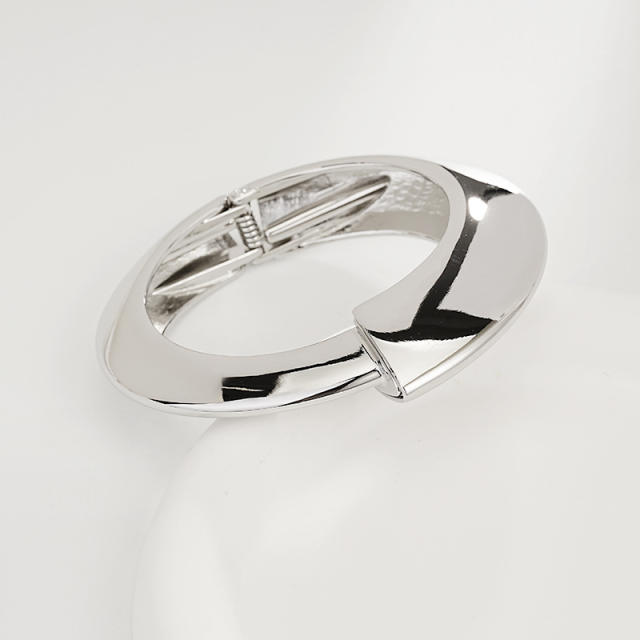 Irregular Glossy Alloy Bracelet Set Geometric Bracelet Collection Hand Jewelry Accessories