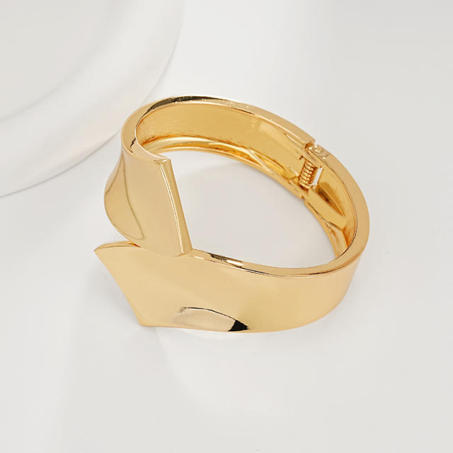 Irregular Glossy Alloy Bracelet Set Geometric Bracelet Collection Hand Jewelry Accessories