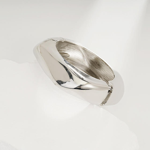 Irregular Glossy Alloy Bracelet Set Geometric Bracelet Collection Hand Jewelry Accessories