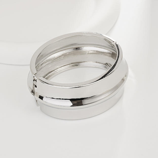 Irregular Glossy Alloy Bracelet Set Geometric Bracelet Collection Hand Jewelry Accessories