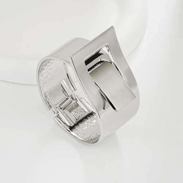Irregular Glossy Alloy Bracelet Set Geometric Bracelet Collection Hand Jewelry Accessories