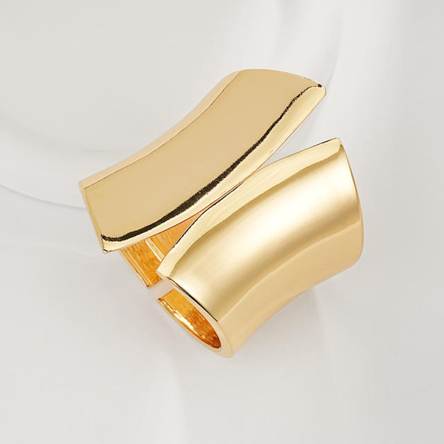 Irregular Glossy Alloy Bracelet Set Geometric Bracelet Collection Hand Jewelry Accessories
