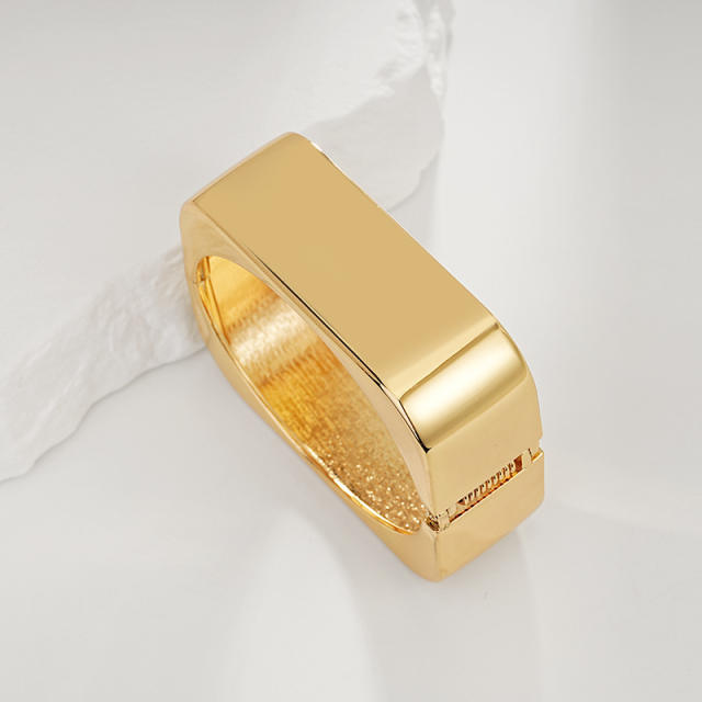 Irregular Glossy Alloy Bracelet Set Geometric Bracelet Collection Hand Jewelry Accessories
