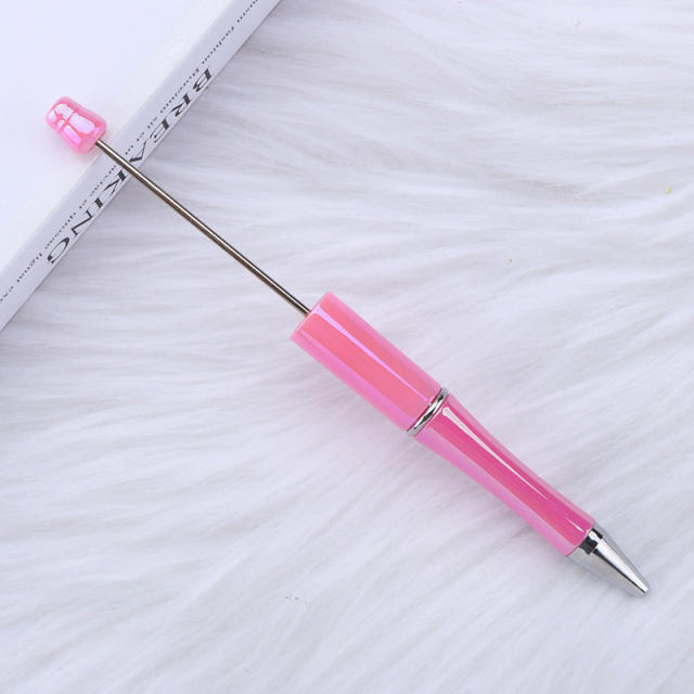 Wholesale DIY Colorful Beaded Pen UV Colorful Beaded Pen Ballpoint Pen
