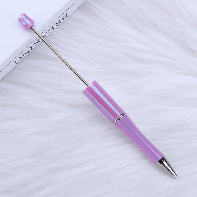 Wholesale DIY Colorful Beaded Pen UV Colorful Beaded Pen Ballpoint Pen