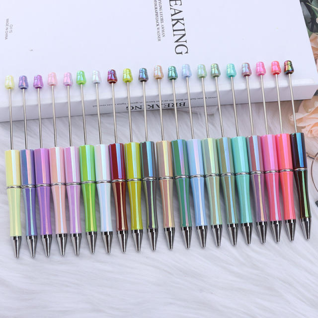 Wholesale DIY Colorful Beaded Pen UV Colorful Beaded Pen Ballpoint Pen