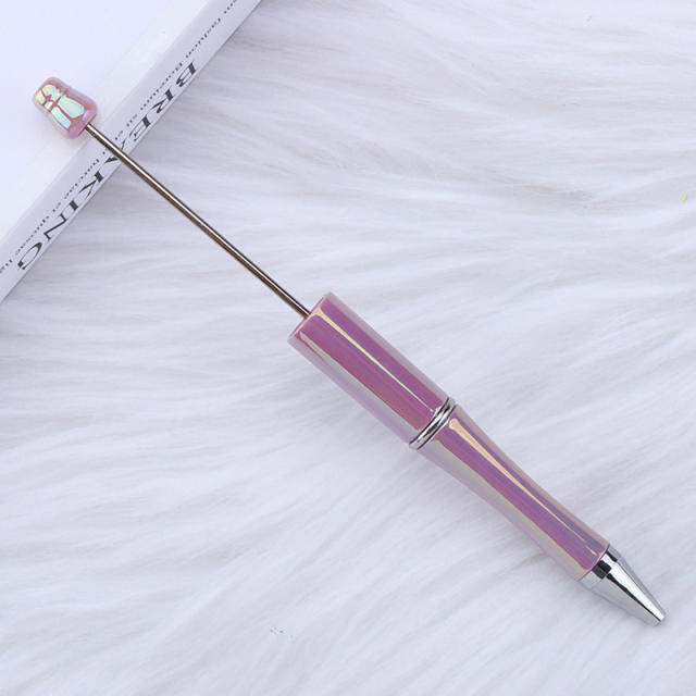 Wholesale DIY Colorful Beaded Pen UV Colorful Beaded Pen Ballpoint Pen