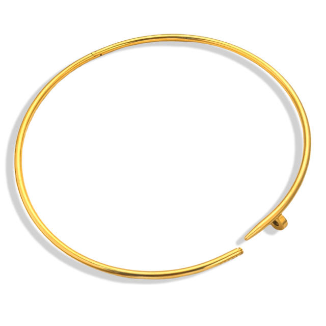 Simple geometric sweet cool collar necklace mix personality nail collar stainless steel necklace
