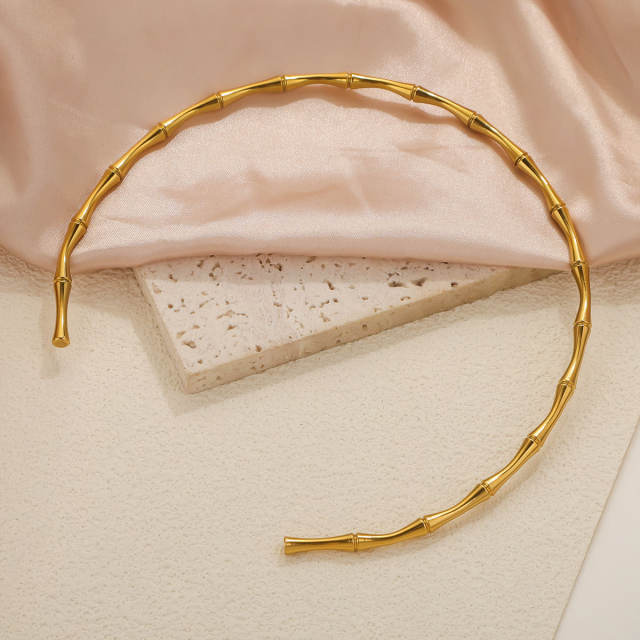 Simple geometric sweet cool collar necklace mix personality nail collar stainless steel necklace