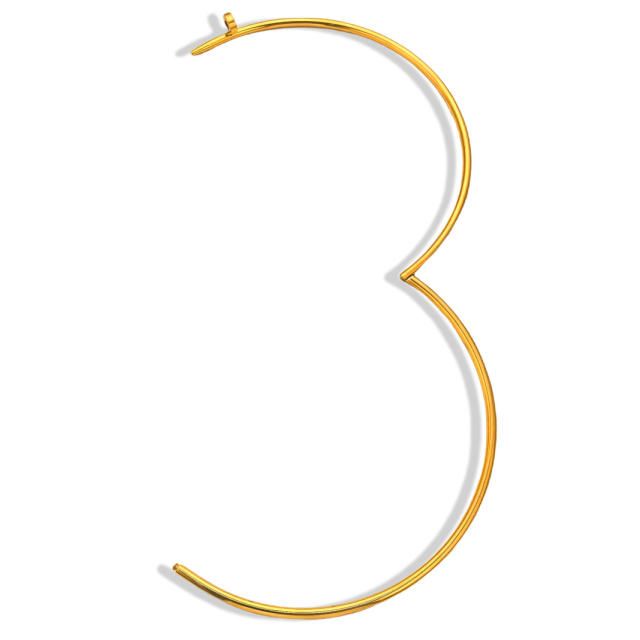 Simple geometric sweet cool collar necklace mix personality nail collar stainless steel necklace