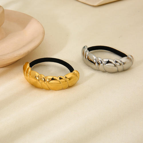 INS hair accessories arc twist croissant stainless steel hair ties rubber band