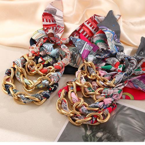 Mobile Phone Chain Short Braided bracelet Lanyard Handmade Anti-Fall Wrist Strap Ready-Made Silk Scarf Anti-Lost Bracelet